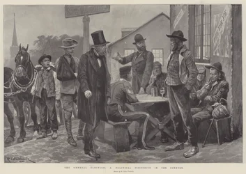 The General Election, a Political Discussion in the Country